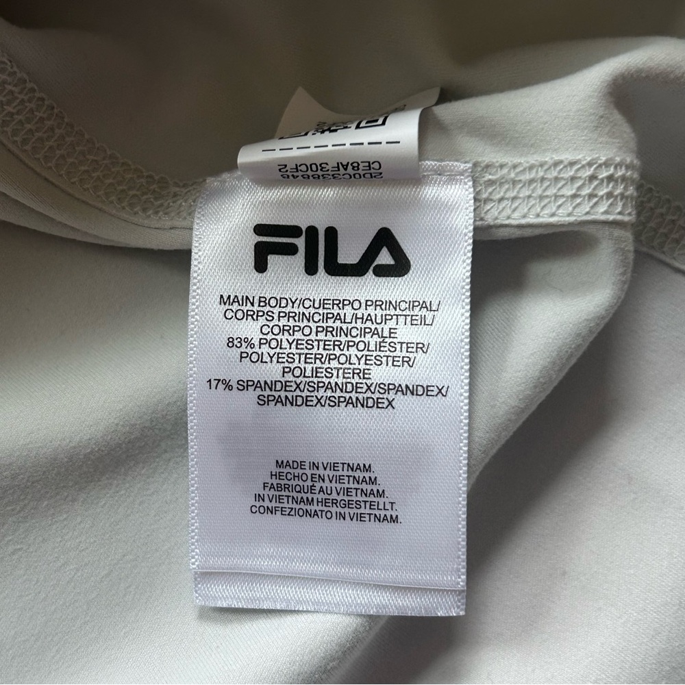 New With Tags FILA Ladies' Training Hoodie Funnel Neck Gray Size Large - Picture 10 of 12
